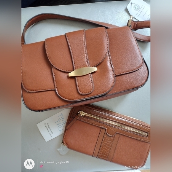 TIME And Tru Shoulder Mia Bag & Wallet New - Picture 1 of 9